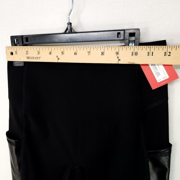 Spanx Every Wear Gloss Pockets Leggings Womens Size XS Very Black Tummy Control - Picture 10 of 16